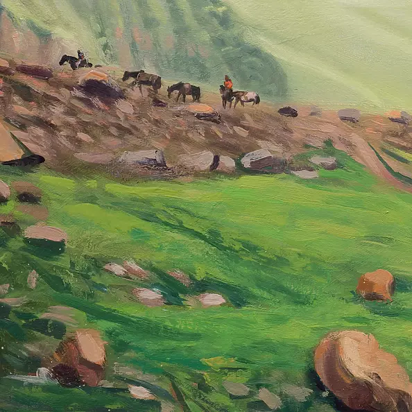 Wojciech Pater - Kazbek IV - Podejście do Lodowca Gergeti