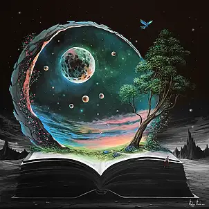 Martyna Mączka, Everyone creates their own story, Acrylic painting - canvas, 90 x 90