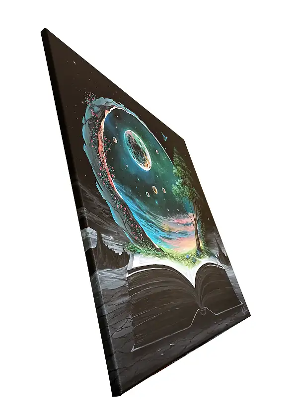 Martyna Mączka, Everyone creates their own story, Acrylic painting - canvas, 90 x 90