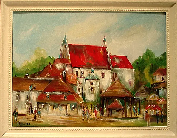 Grażyna Potocka - Kazimierz Dolny oil painting 30cm-40cm in frame