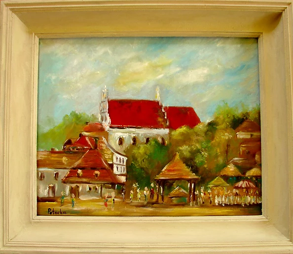 Grażyna Potocka - Kazimierz Dolny oil painting 41cm-34cm