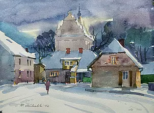 Krzysztof Michalski - Kazimierz- zima. Kościół św. Anny