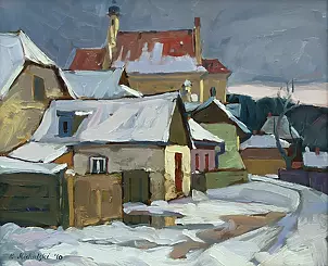 Krzysztof Michalski - Kazimierz, zima na Puławskiej