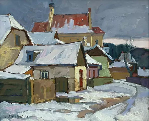 Krzysztof Michalski - Kazimierz, zima na Puławskiej