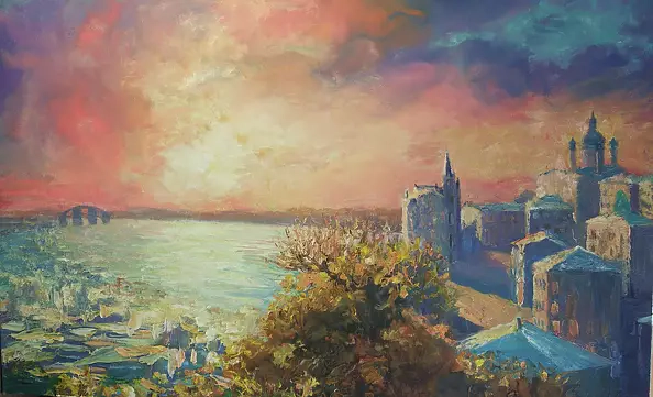 Самойлик Елена - Киев.Вид с Замковой горы.