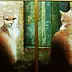 Piotr Pilawa - Cat diptych