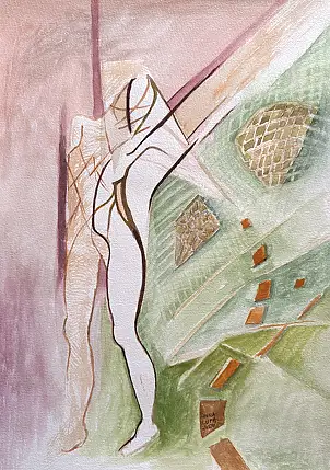 Anna Lupa Suchy, Klawisze wolności, Akwarele - papier, 20 x 29