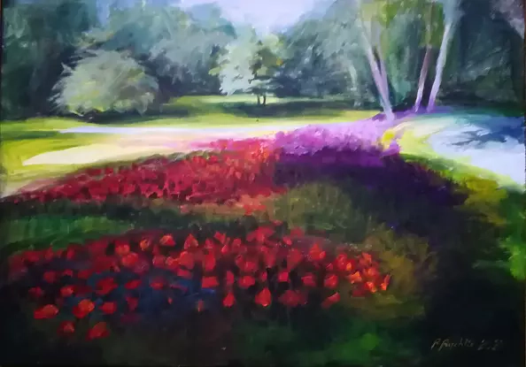 Renata Rychlik - Flower beds at Krakow's Planty