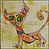 Marek Lutek, Chaton 11618, Peinture acrylique - toile, 40 x 40