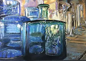 Andrzej Siewierski - Cobalt glass