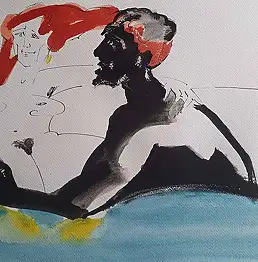 Andrzej Kogut, Женщина и мужчина 2, Інші - папір, 47 x 30