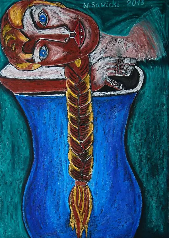 Wiesław Sawicki - The woman and a vase