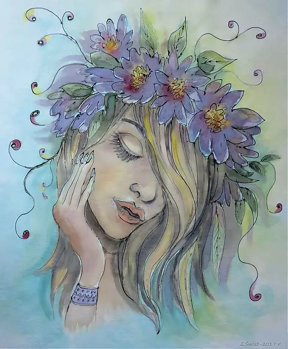 Zofia Świat - Butterfly woman