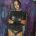 Michał Ogiński - Kobieta na fioletowym tle