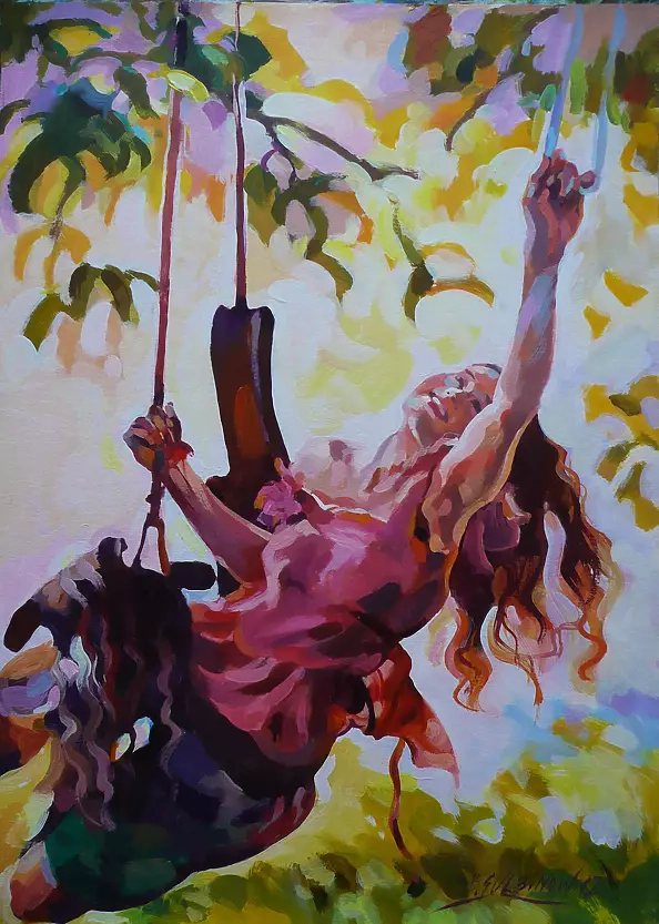 Barbara Gulbinowicz - Woman on a swing (Looks 9).