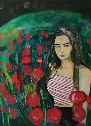 Michał Ogiński - Woman in the meadow