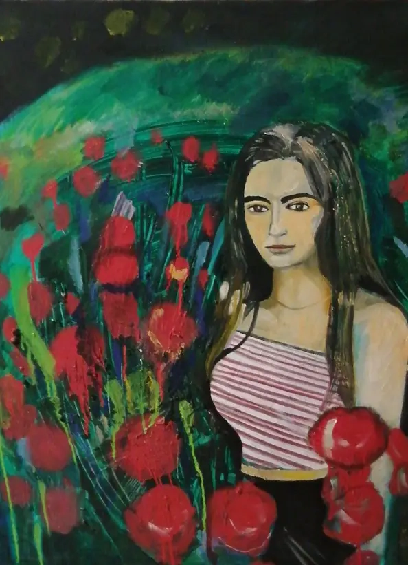 Michał Ogiński - Woman in the meadow