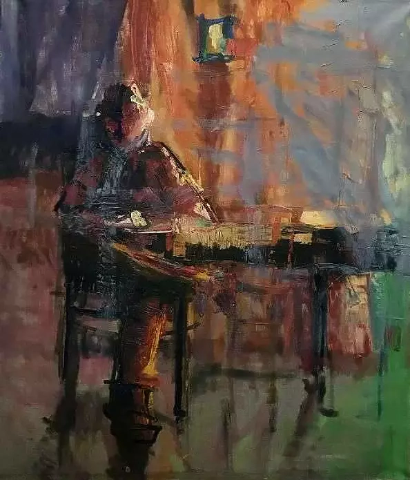 Agata Stańczyk - The woman at the table