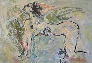 Eryk Maler - Sphinx Woman, Time Dog, 3 Wings, 2024