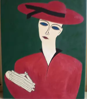 Van Gojda - Woman in a Hat