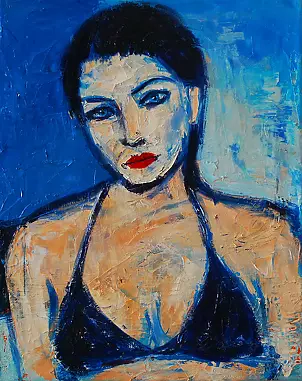   - Woman in underwear