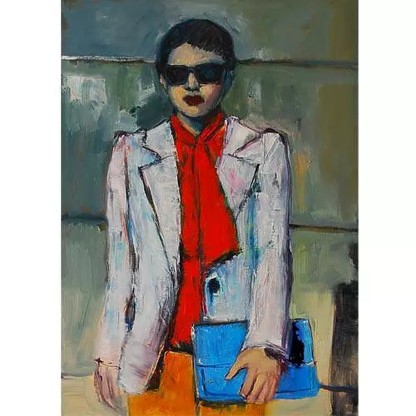 Anna Zawadzka Dziuda - Kobieta w ciemnych okularach