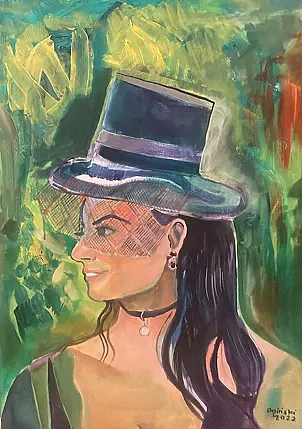Michał Ogiński - Woman in a Top Hat