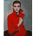 Anna Zawadzka Dziuda - Eine Frau in einem roten Mantel