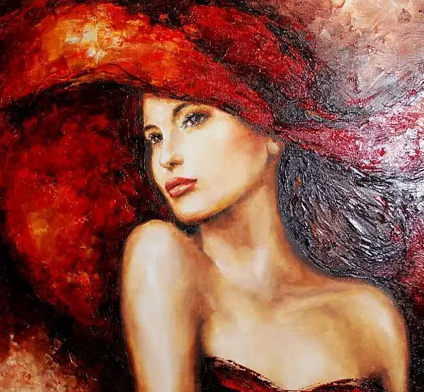 Elżbieta Brożek - Kobieta w kapeluszu II