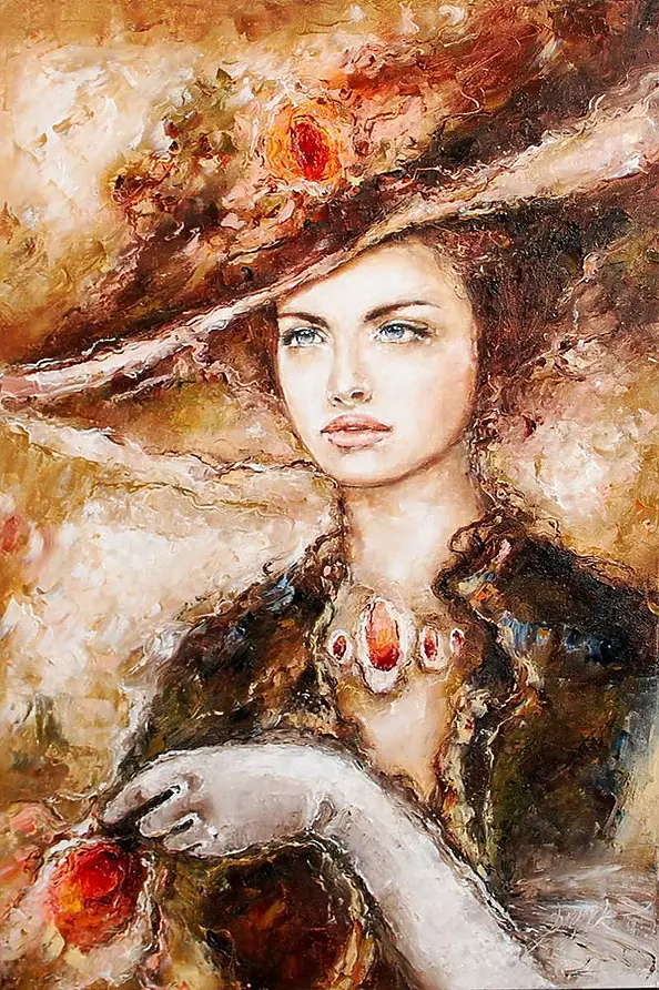 Elżbieta Brożek - Kobieta w kapeluszu