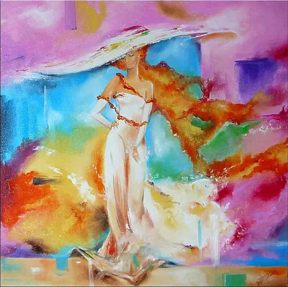 Iwona Wierkowska-Rogowska - A woman in a hat