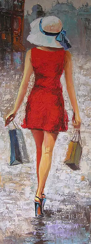 Marlena Łozińska - Kobieta w kapeluszu