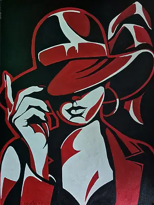 Iwona Ostaszewska - Woman in a hat with a bow