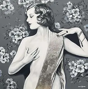 Sandra Chojnowska - Woman in Silver Shawl, 2024