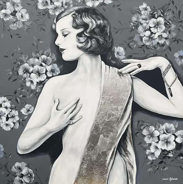 Sandra Chojnowska - Kobieta w srebrnym szalu, 2024