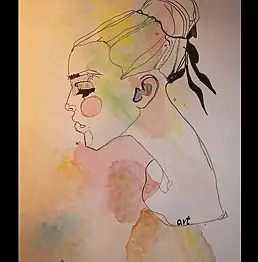 Marta Szwed - A woman in watercolor