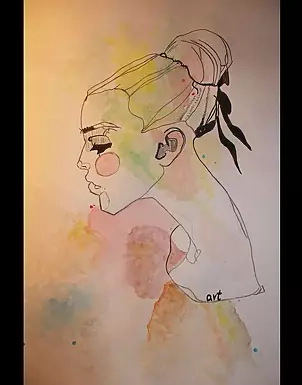 Marta Szwed - A woman in watercolor
