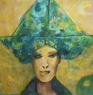 Agata Stańczyk - Kobieta w zielonym kapeluszu