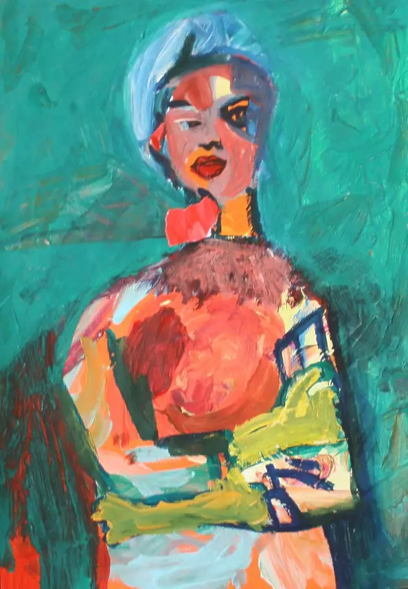 Mariola Paulina Żylińska Jestadt - Woman with a red neck