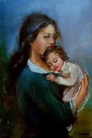 Alicja Urbaniak - Woman with child