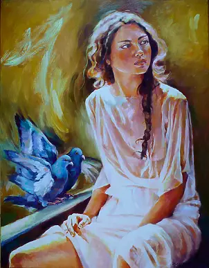 Barbara Gulbinowicz - Женщина с голубями