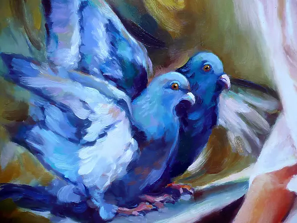 Barbara Gulbinowicz - Kobieta z gołębiami