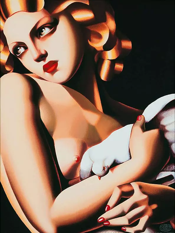 Tamara Łempicka - The woman with the pigeon