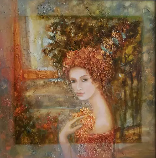 Dorota Otulska - Woman with a flower