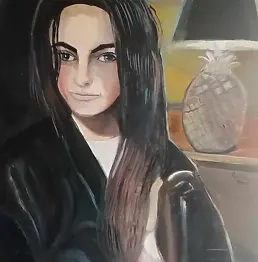 Michał Ogiński - Woman with a Pineapple Lamp