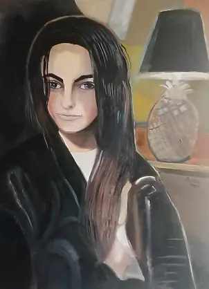 Michał Ogiński - Woman with a Pineapple Lamp