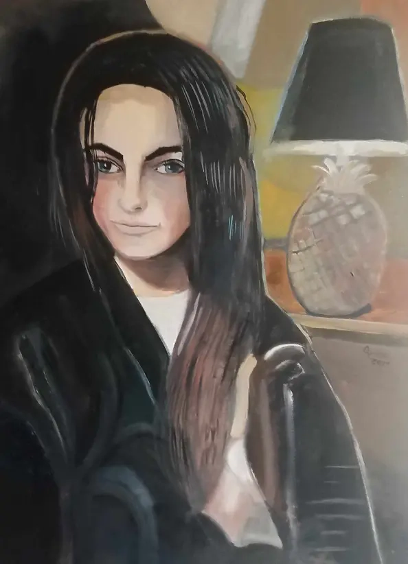 Michał Ogiński - Kobieta z lampą -ananasem