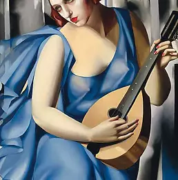 Tamara Łempicka - A woman with a mandolin