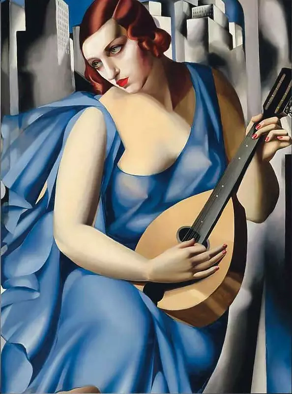 Tamara Łempicka - A woman with a mandolin