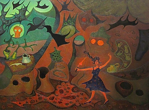   - Woman with a knife